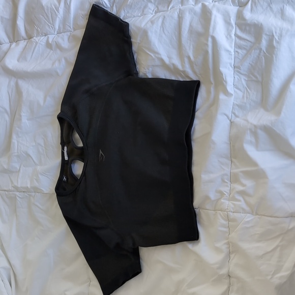 Gymshark Crop Black Workout To Size Small - Picture 2 of 3